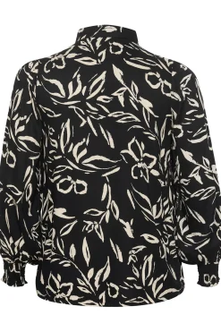 KCflora Shirt Black/Sand Painted Flower 10582552