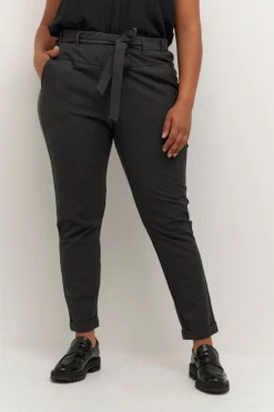 KCjia Belt Pants Dark grey melange 10580008