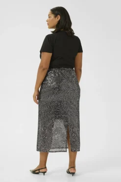 KClaila Sequins Skirt Silver Sequin 10583375
