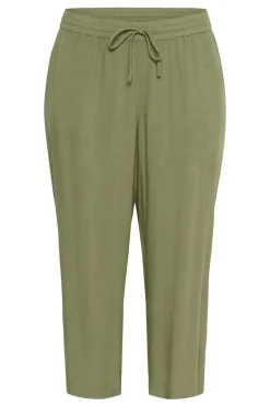KCmille Cropped Pants Oil Green 10583098
