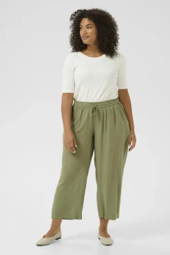 KCmille Cropped Pants Oil Green 10583098