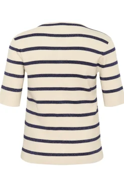 KCmorina Cardigan Silver white/ Blue stripe 10583252