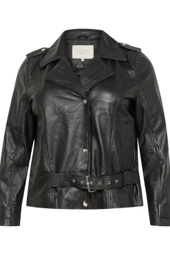 KCsuena Leather Jacket Black deep 10583129