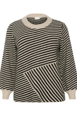 KCverina Knit Pullover Feather Gray Melange / Black 10582595