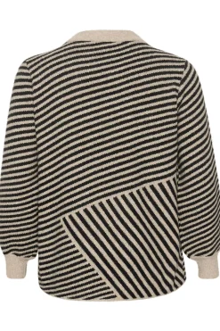 KCverina Knit Pullover Feather Gray Melange / Black 10582595