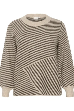 KCverina Knit Pullover Feather Gray mel./ Brown mel. 10582595
