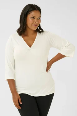 KCwinni 3/4 sleeve TShirt Chalk