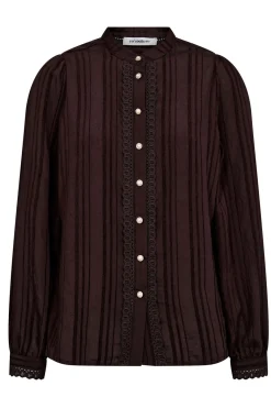 KesiCC Lace Shirt 145Dark Brown 35960