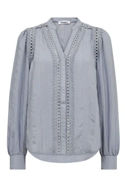 KesiCC Lace VShirt 23Pale Blue 45025