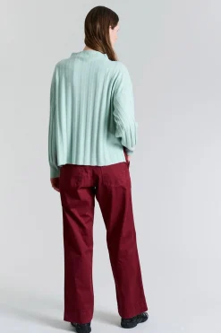 Kihon lange lige bukser Maroon 25623994755