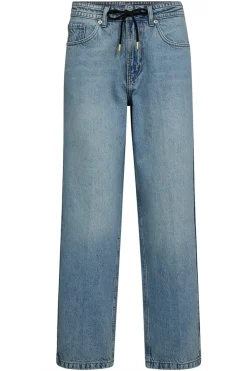 Lami Crop String Tie Bleached Bleached Denim HL10140