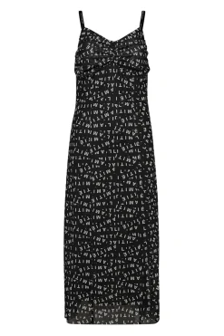 L'AMITIÉ Mesh Strap Dress Black HL10126