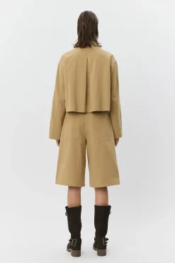 LARKSW SHORT SHIRT JACKET 7012 Camel S261350