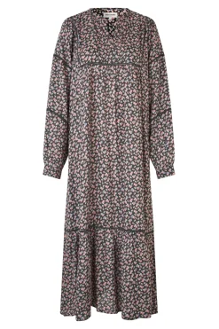 LatourLL Maxi Dress LS 18 Washed Black 254413011