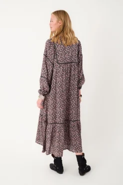 LatourLL Maxi Dress LS 18 Washed Black 254413011