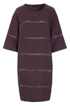 Lazy linen kjole med paneler RAISIN 26121415559
