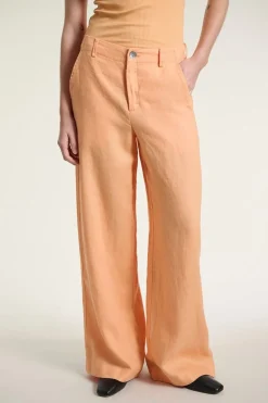 Lazy linen lige bukser MELON 26121415564