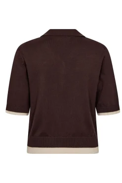 LueCC Crop Cardigan 145Dark Brown 42019