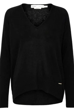 Lukka Vneck Pullover Premium Black 30104240