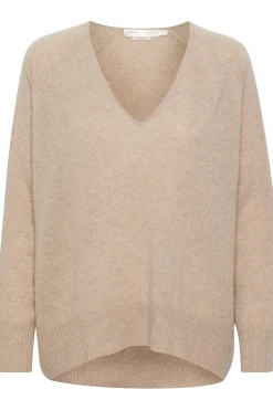Lukka Vneck Pullover Premium BEIGE MELANGE 30104240