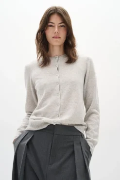 LukkaIW Cardigan New Light Grey Melange 30107630