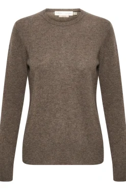 LukkaIW Crewneck Pullover Brown Melange 30107629