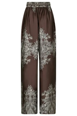 Lunet Paisley Border Dark brown 167274