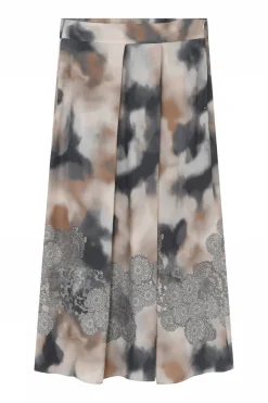 Mabell, midi+ pleated skirt 82020Beige/Sand 60552/7355