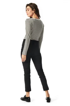 Magic stretch bukser med slids Længde B Black 902910119