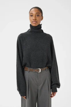 ManziGZ wool rollneck NOOS Deep Graphite Melange 10909328