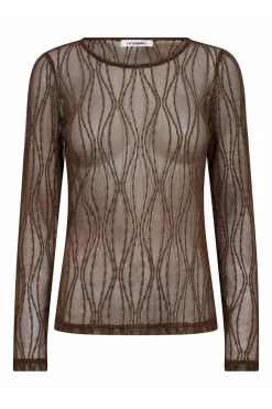 MarcyCC Mesh Oblouse 83Mocca 43043