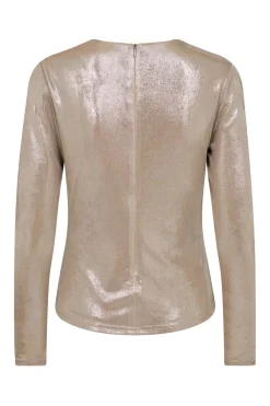 MargotCC Drape Blouse 127Champagne 33204