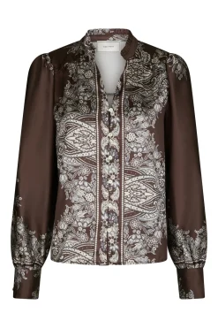 Massima Paisley Border Dark brown 160960