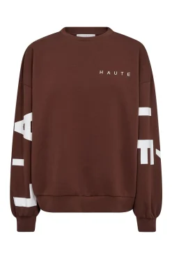 Maxi Split Logo Sweat Mocca HL10413