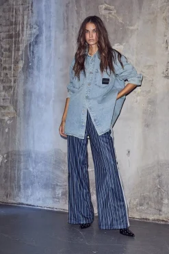 Miley Denim Shirt Bleached Denim HL10531