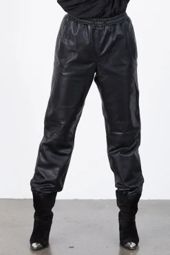 Mona Leather Pants 99 Black 900442007