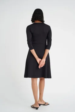 MoncentIW Wrap Dress Black 30107481