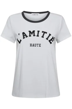 Neckline Logo Tee White/Ink HL10006