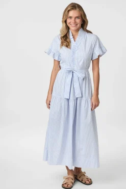 NESSIE STRIPE FALL White / light blue 165936