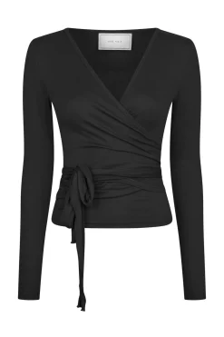 Nia Jersey Wrap Black 165501