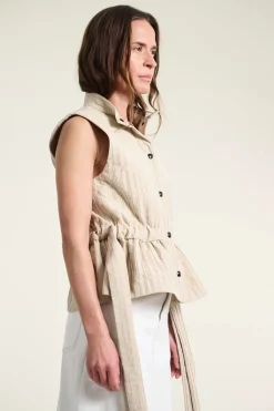 Nijuso Ærmeløs top IVORY 26124605581