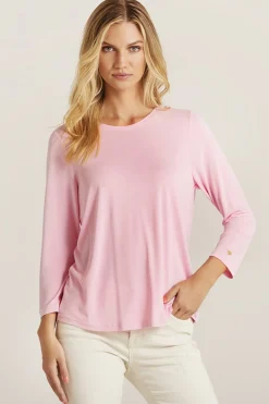 Nina tshirt 3/4 sleeve Soft pink 14920