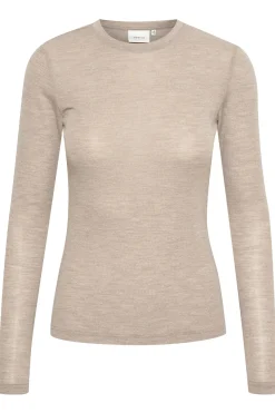 NiniaGZ ls wool roundneck NOOS Sand melange 10906718