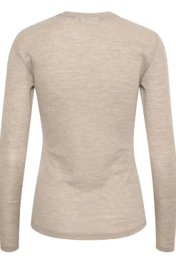 NiniaGZ ls wool roundneck NOOS Sand melange 10906718