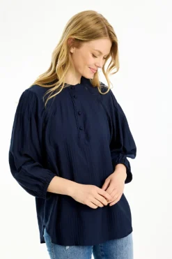 Oline blouse Navy 16756
