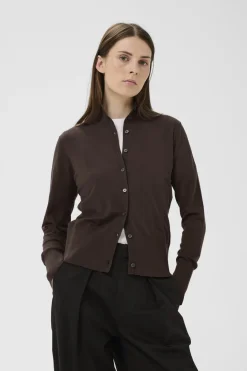 PaulaIW Cardigan Coffee Brown 191419 30111179