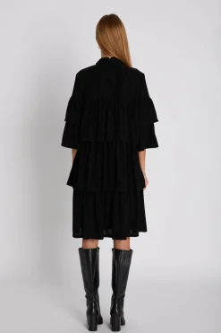 7418RDFBella dress 20 Black RDF638