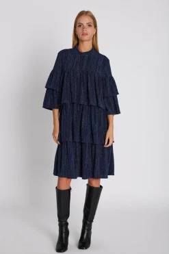7418RDFBella dress 207 Dark blue RDF638