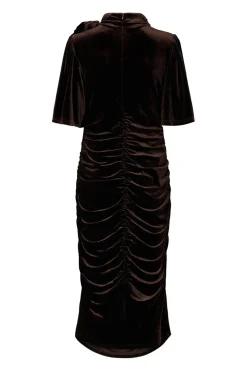 7427RDFLena dress 163 Chocolate brown RDF663