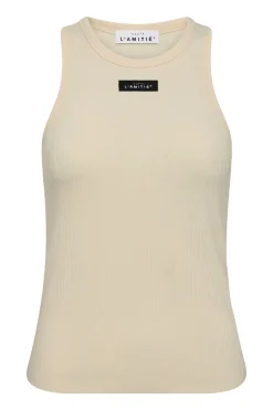 Rib Badge Tank almond HL10011